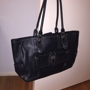 Black tote bag